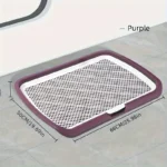 Large Dog Toilet Potty Training Convenient Removable Mesh Tray Seamless Dog Cleaning Robust for Dog up to 50kg Indoor Pet Toilet