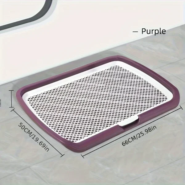 Large Dog Toilet Potty Training Convenient Removable Mesh Tray Seamless Dog Cleaning Robust for Dog up to 50kg Indoor Pet Toilet
