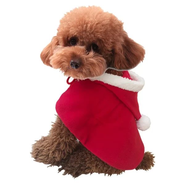Christmas Tree Elk Cloak Dog Coats XL Winter Holiday Costumes for Pets Festive Apparel for Dogs