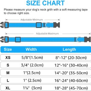 Reflective Dog Collar Soft Nylon Padded Breathable Pet Collar Designer Dog Adjustable for Small Medium Large Dogs 2