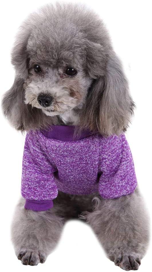 Designer Pet Dog Coat Sweater Soft Thickening Warm Puppy Winter Sweater in Small Medium Large Sizes for Pups Knitwear by Season