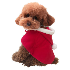 Christmas Tree Elk Cloak Dog Coats XL Winter Holiday Costumes for Pets Festive Apparel for Dogs