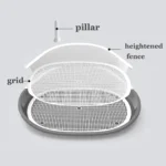 Portable Dog Doggie Cat Toilet Potty Puppy Litter Tray Dog Training Pee Bedpan Pet Cleaning Dogs Toilet Prevent Urine Splashing