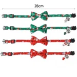 Cat Collar Christmas New Year Buckle Breakaway with Cute Bow Tie Bell Cat Accessories Adjustable Kitten Collar Pets Manufacturer