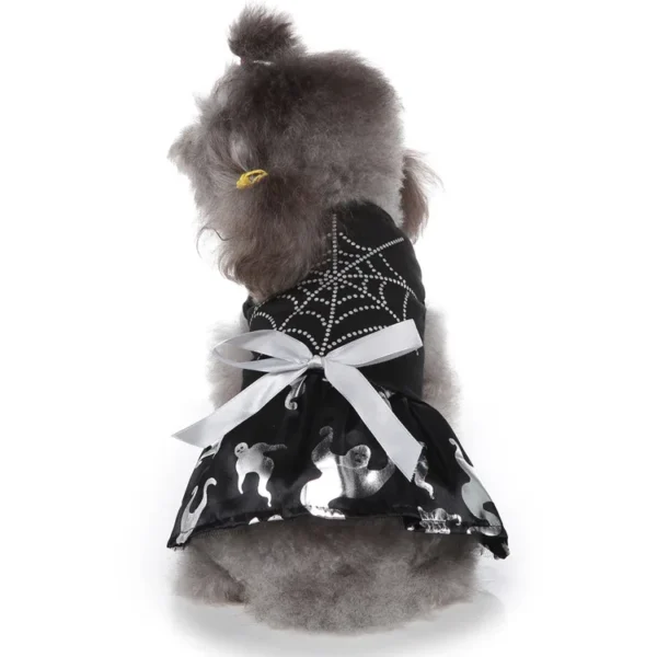 Dog Halloween Wizard Dress Pet Costume with Bat Skirt Winter Christmas Decoration Supplies for Apparel Use