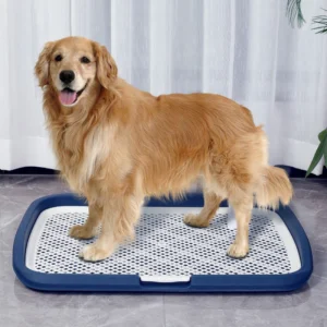 Large Dog Toilet Potty Training Convenient Removable Mesh Tray Seamless Dog Cleaning Robust for Dog up to 50kg Indoor Pet Toilet 2