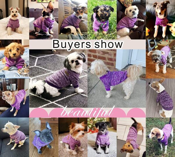 Designer Pet Dog Coat Sweater Soft Thickening Warm Puppy Winter Sweater in Small Medium Large Sizes for Pups Knitwear by Season