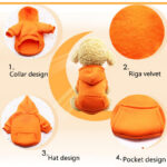 Pet Dog Clothes for Pet Small Dogs Hoodie Warm Clothing for Dog Coat Puppy Outfit Pet Clothes for Large Puppy Hoodies Chihuahua
