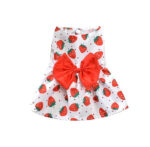 Summer Pet Clothes Princess Dress Butterfly Flower Print Lace Tulle Sleeveless Dog Coat Lovely Pattern Fashion Print Coating