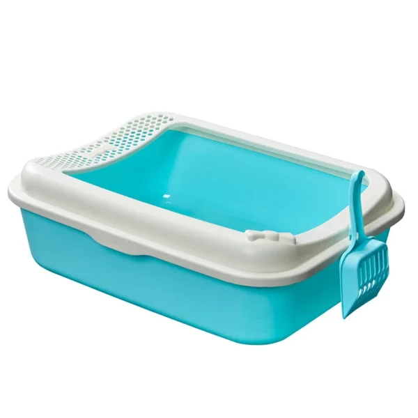 Cats Litter Box Pet Toilet Basin Semi-Closed Dog Clean Toilet Sandbox Cat Dog Tray Kitten Litter Scooper Anti Splash Litter Box