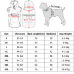 Dog Raincoat Clothes for Pet Small Big Dogs Wind Coat Windbreaker Waterproof French Bulldog Hoodie for Dog Coat Jacket