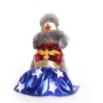 Dog Halloween Wizard Dress Pet Costume with Bat Skirt Winter Christmas Decoration Supplies for Apparel Use