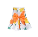 Summer Pet Clothes Princess Dress Butterfly Flower Print Lace Tulle Sleeveless Dog Coat Lovely Pattern Fashion Print Coating