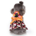 Dog Halloween Wizard Dress Pet Costume with Bat Skirt Winter Christmas Decoration Supplies for Apparel Use