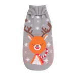 Christmas Dog Sweater Elk Print Pet Sweater for Small Medium Dogs Cat Clothes Designer Dog Products
