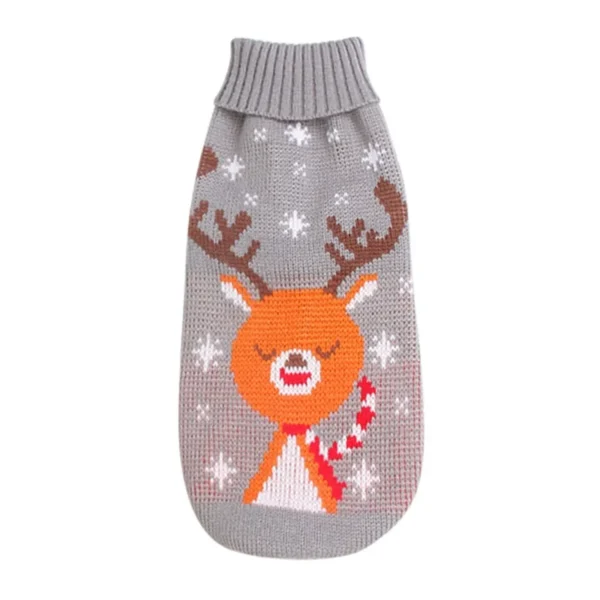 Christmas Dog Sweater Elk Print Pet Sweater for Small Medium Dogs Cat Clothes Designer Dog Products