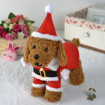 Fashion Xmas Clothes for Pet Funny Three-dimensional Designer Dog Coat Puppy Dog Christmas Clothes Santa Claus Standing Costume