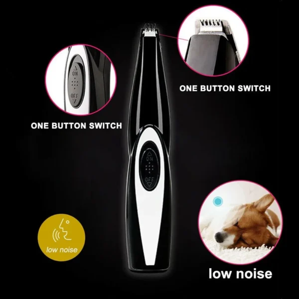 Electronic Pet Nail Hair Trimmer Grinder Cat Dog Pet Grooming Tool Shearing Cutter USB Rechargeable Dog Haircut Paw Shaver Acces