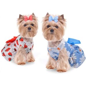 Summer Pet Clothes Princess Dress Butterfly Flower Print Lace Tulle Sleeveless Dog Coat Lovely Pattern Fashion Print Coating