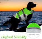 Reflective Dog Life Jacket Sport Safety Rescue Vest Clothes for Pet Designer Dog Adjustable Vests Puppy Float Swimming Pet Vests