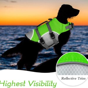 Reflective Dog Life Jacket Sport Safety Rescue Vest Clothes for Pet Designer Dog Adjustable Vests Puppy Float Swimming Pet Vests 2