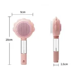New Sunflower Pet Hair Removal Comb Anti-Flying Self-Cleaning Cat Hair Brush with Massage Feature for Dogs