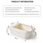 Cats Litter Box Pet Toilet Basin Semi-Closed Dog Clean Toilet Sandbox Cat Dog Tray Kitten Litter Scooper Anti Splash Litter Box