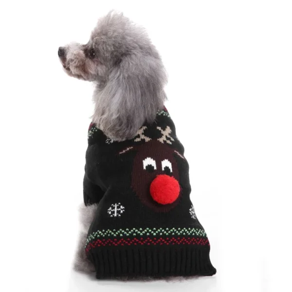 Dog Sweater Pet Christmas Sweater Knitted Design Dog Coat Winter Clothes for Pet Warm Pullover for Small Dogs