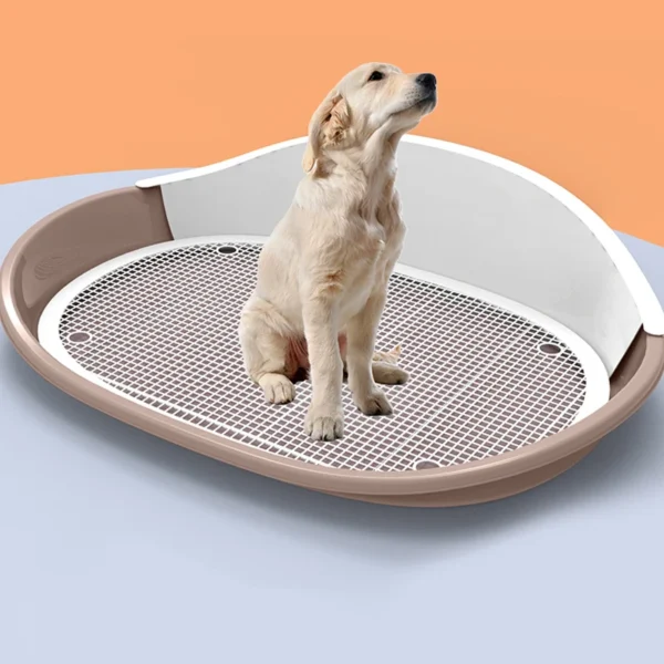 Portable Dog Doggie Cat Toilet Potty Puppy Litter Tray Dog Training Pee Bedpan Pet Cleaning Dogs Toilet Prevent Urine Splashing