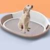 Portable Dog Doggie Cat Toilet Potty Puppy Litter Tray Dog Training Pee Bedpan Pet Cleaning Dogs Toilet Prevent Urine Splashing