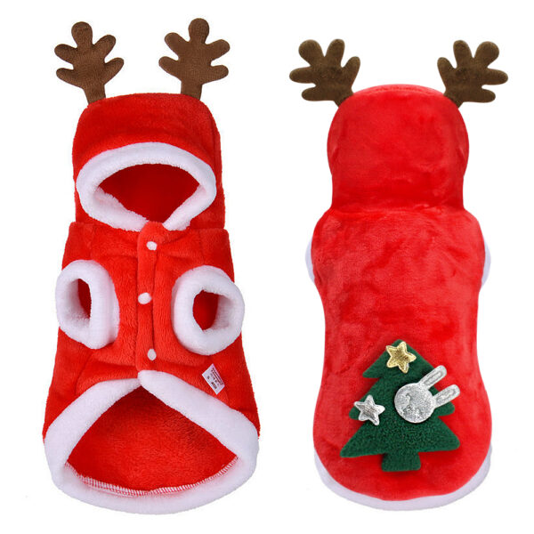Christmas Dog Clothes for Pet Small Dogs Santa Pet Costumes for Pug Chihuahua Hoodies Cat Clothing Jacket Coat Dog Products