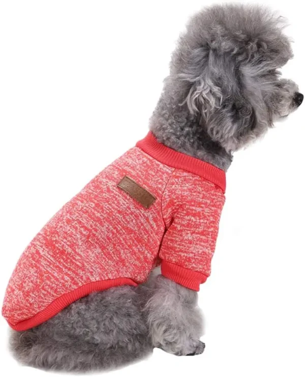 Designer Pet Dog Coat Sweater Soft Thickening Warm Puppy Winter Sweater in Small Medium Large Sizes for Pups Knitwear by Season