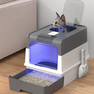 Cat Litter Box Large Rechargeable Self-cleaning Litter Box for Cat Fully Enclosed Toilet Large Capacity Cat Products 2