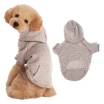 Autumn Winter Dog Clothing Solid Color Clothes for Pet Dog Hoodie Sweater Pet Sweater Teddy Clothes Velvet Dog Coat Cat Hoodies