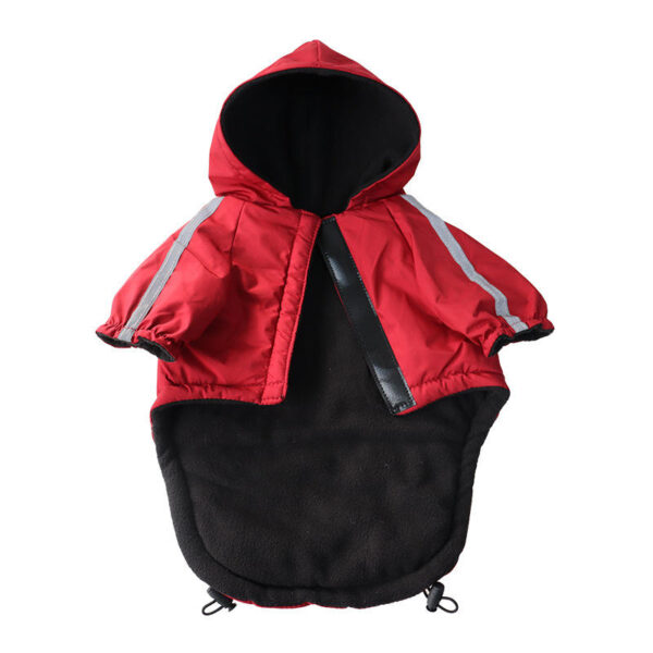 Warm Winter Pet Clothes for Pet Jacket Dog Coat Hooded Cotton Puppy Dog Velvet Thickening Reflective Pet Manufacturer Costumes