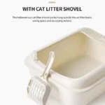 Cats Litter Box Pet Toilet Basin Semi-Closed Dog Clean Toilet Sandbox Cat Dog Tray Kitten Litter Scooper Anti Splash Litter Box