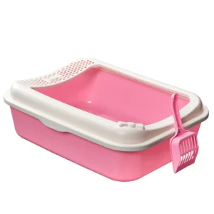 Cats Litter Box Pet Toilet Basin Semi-Closed Dog Clean Toilet Sandbox Cat Dog Tray Kitten Litter Scooper Anti Splash Litter Box 2