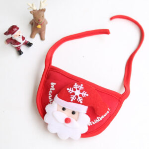 Dog Christmas Bandana Santa Hat Designer Dog Scarf Triangle Pet Bandana Clothes for Pet Costume for Small Medium Large Dog Pet 2
