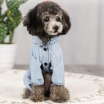 Dog Raincoat Waterproof Coats Lightweight Rain Jacket Rain Hooded Rainwear Safety Reflective Stripes Dog Coat for Small Dogs