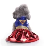 Dog Halloween Wizard Dress Pet Costume with Bat Skirt Winter Christmas Decoration Supplies for Apparel Use
