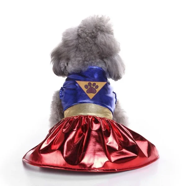 Dog Halloween Wizard Dress Pet Costume with Bat Skirt Winter Christmas Decoration Supplies for Apparel Use