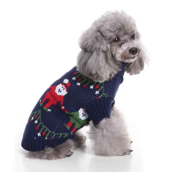 Dog Sweater Pet Christmas Sweater Knitted Design Dog Coat Winter Clothes for Pet Warm Pullover for Small Dogs