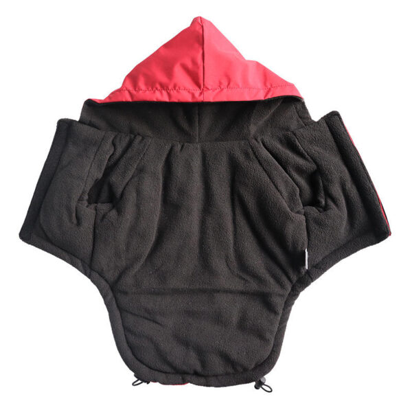 Warm Winter Pet Clothes for Pet Jacket Dog Coat Hooded Cotton Puppy Dog Velvet Thickening Reflective Pet Manufacturer Costumes