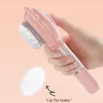 New Sunflower Pet Hair Removal Comb Anti-Flying Self-Cleaning Cat Hair Brush with Massage Feature for Dogs