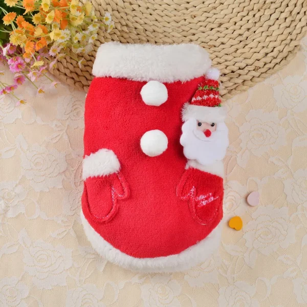 Christmas Dog Clothes for Pet Small Dogs Santa Pet Costumes for Pug Chihuahua Hoodies Cat Clothing Jacket Coat Dog Products