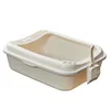 Cats Litter Box Pet Toilet Basin Semi-Closed Dog Clean Toilet Sandbox Cat Dog Tray Kitten Litter Scooper Anti Splash Litter Box