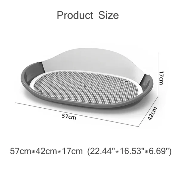 Portable Dog Doggie Cat Toilet Potty Puppy Litter Tray Dog Training Pee Bedpan Pet Cleaning Dogs Toilet Prevent Urine Splashing