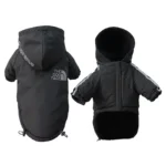 Warm Winter Pet Clothes for Pet Jacket Dog Coat Hooded Cotton Puppy Dog Velvet Thickening Reflective Pet Manufacturer Costumes