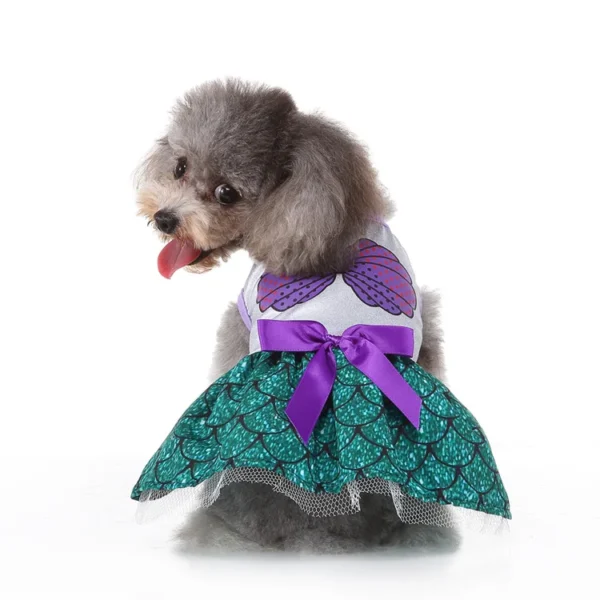Dog Halloween Wizard Dress Pet Costume with Bat Skirt Winter Christmas Decoration Supplies for Apparel Use