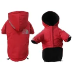 Warm Winter Pet Clothes for Pet Jacket Dog Coat Hooded Cotton Puppy Dog Velvet Thickening Reflective Pet Manufacturer Costumes